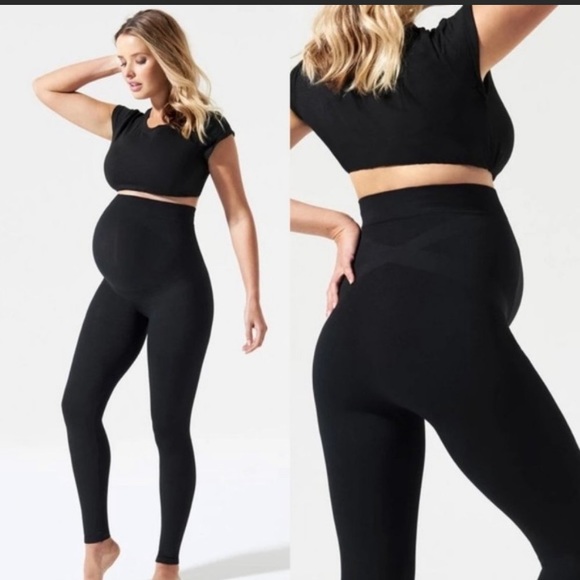 BLANQI Pants - Blanqi Everyday Maternity Belly Support Leggings Black Medium
